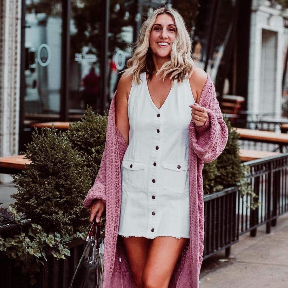 Denim mini dress